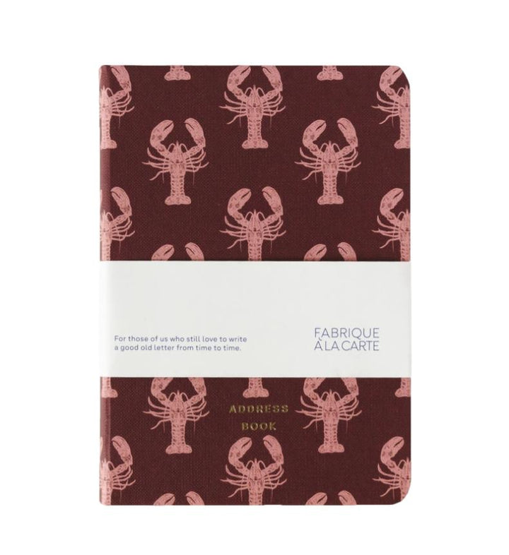 A-Journal - Address Book Lobster - Directory B6 (12 x 17 cm)