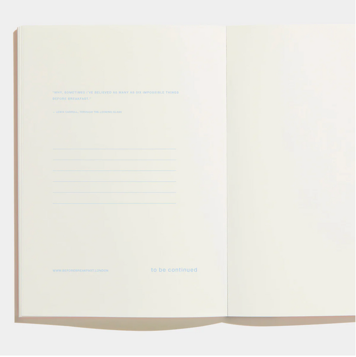 Before Breakfast – Every Day Notes Ocean Blue Dots – A5 Dot Mesh Notebook (19.6 x 14.1 cm)