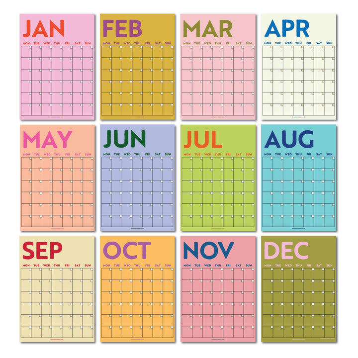 Good Tuesday - Colourburst - A3 Wall Calendar (29.7 x 42 cm)