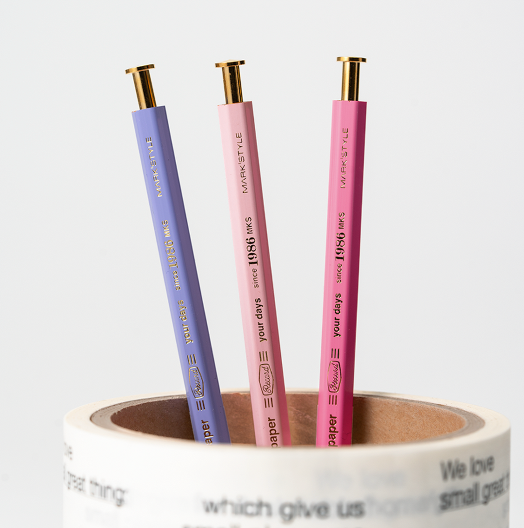 Mark’s – Pencil Ball Gel Time for Paper – Bolígrafo de gel 0,5 mm varios colores (12,8 cm)