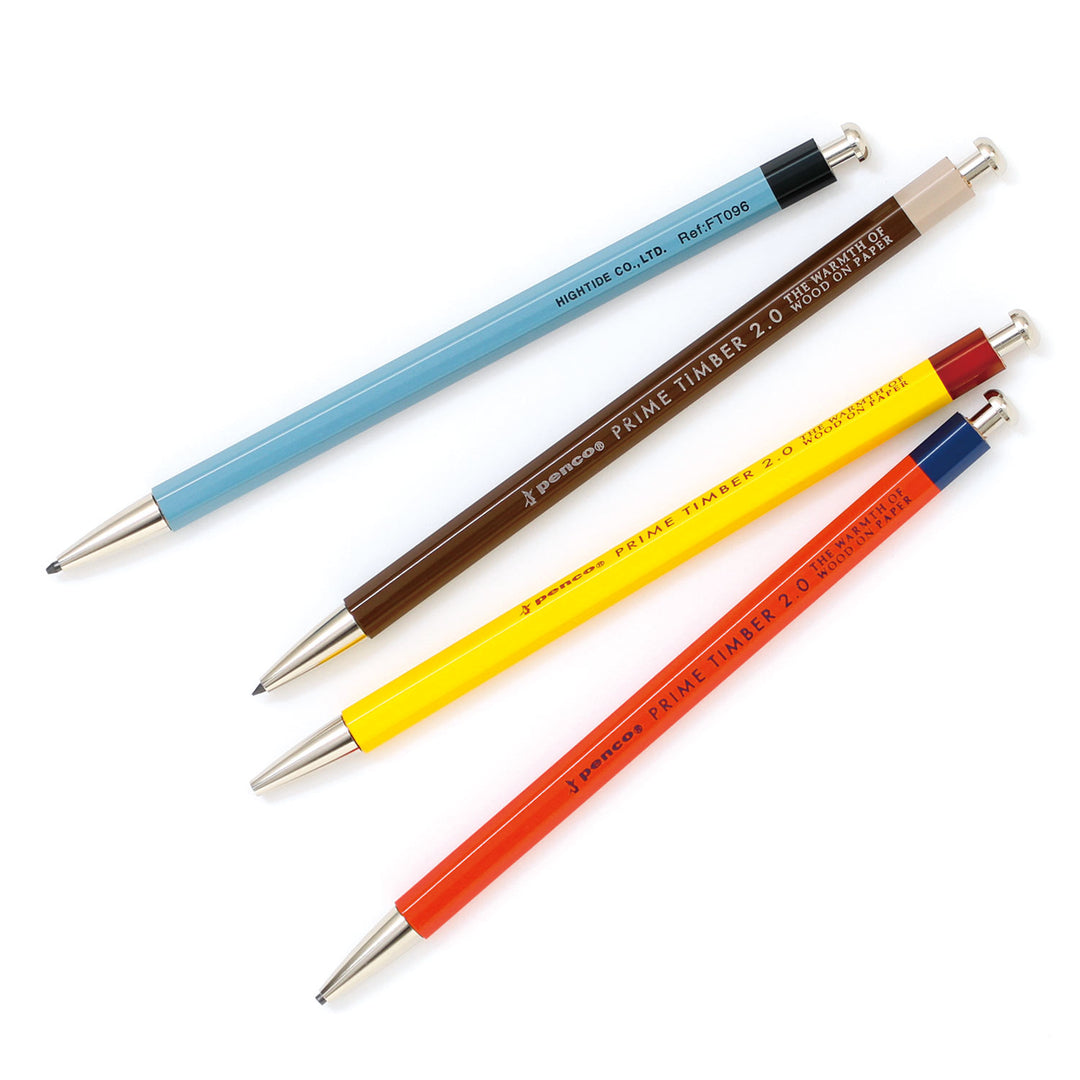 Penco – Prime Timber – Mechanical Pencil 2.0 mm various colors (16 cm)