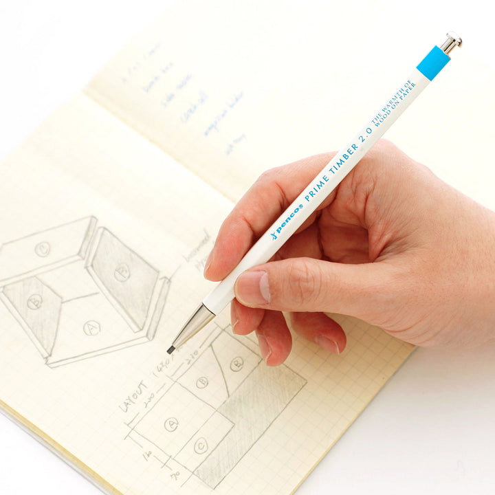 Penco – Prime Timber – Mechanical Pencil 2.0 mm various colors (16 cm)