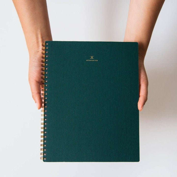 Cuaderno A5 verde Appointed