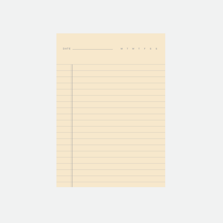 Before Breakfast – Two in One Pad Cream – Notepad A6 (12.2 x 8.8 cm)