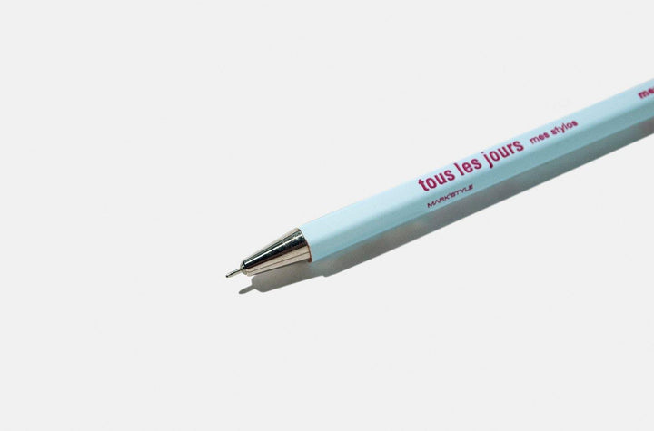 Mark's - Days Pastel Colors - Wooden Retractable Ballpoint Pen (15.3cm)