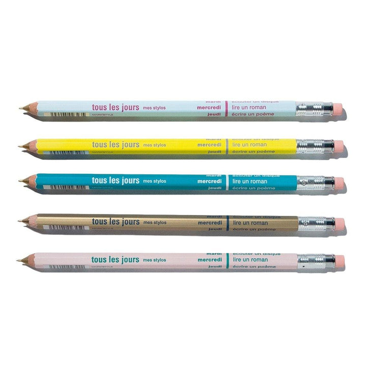 Mark's - Days Pastel Colors - Portaminas 0,5 mm de madera (15,3cm)