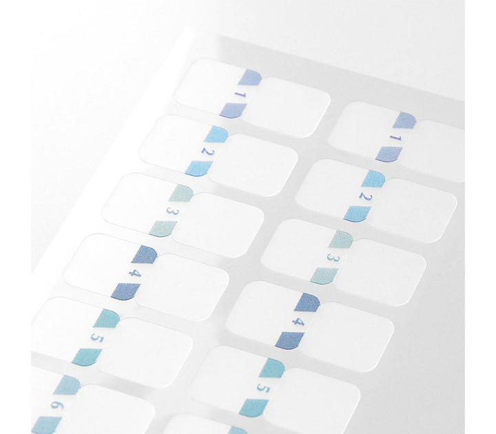 Midori - Index Label Chiratto Numbers - Marcadores adhesivos para índices (1,9 x 2 cm)