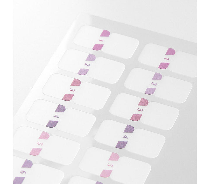 Midori - Index Label Chiratto Numbers - Marcadores adhesivos para índices (1,9 x 2 cm)