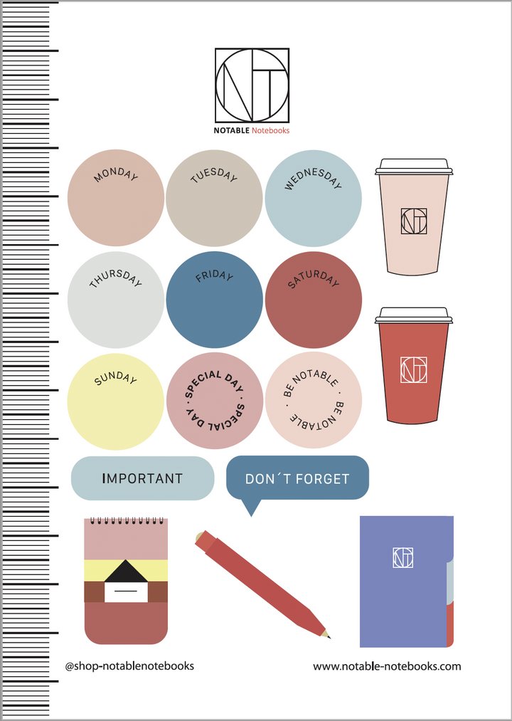 Notable Stickers A6 (10 X 15cm)