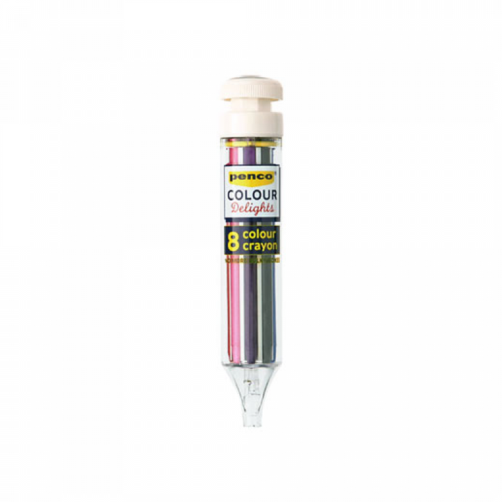 Penco - 8 Colour Crayon - Portaminas con 8 ceras de color (13,5 cm)