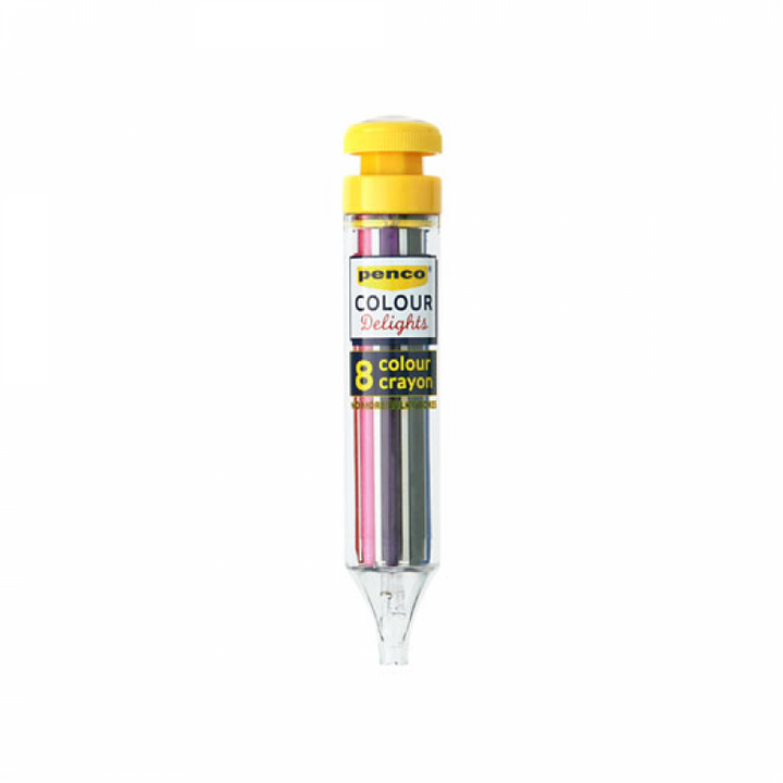 Penco - 8 Colour Crayon - Portaminas con 8 ceras de color (13,5 cm)