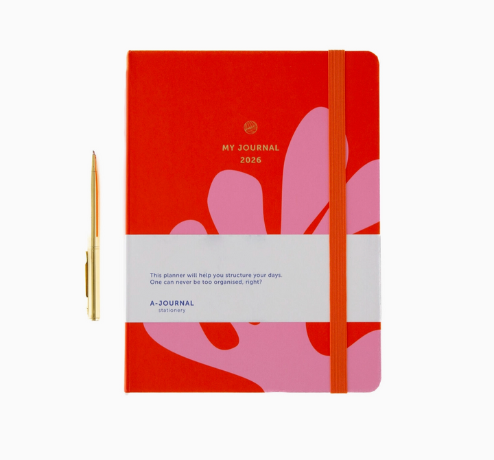A-Journal - My Journal Arty Pink 2026 - Agenda Semanal A5 (16 x 21,5 cm)