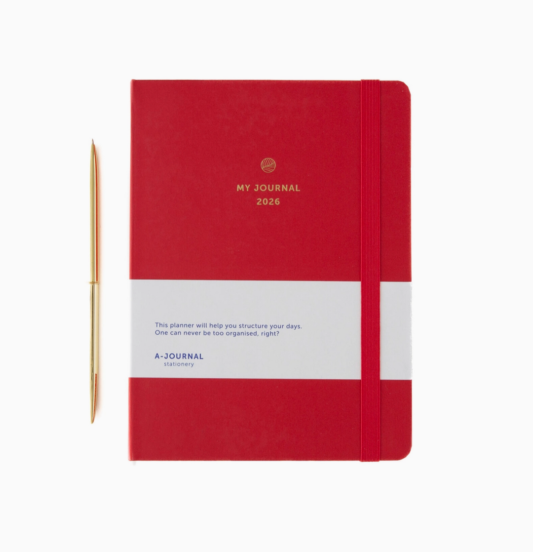 A-Journal - My Journal Framboise 2026 - Agenda Semanal A5 (16 x 21,5 cm)