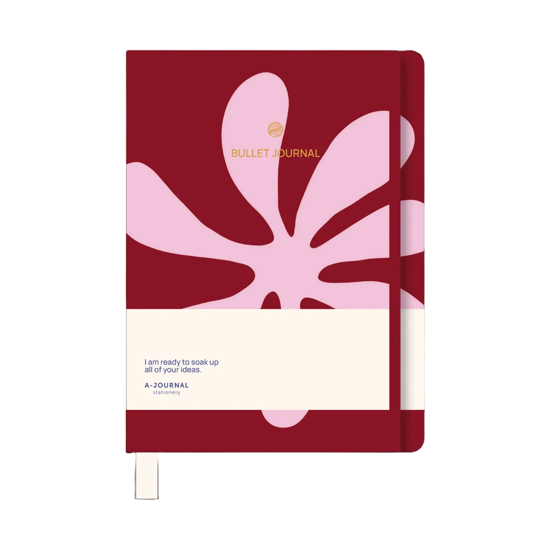 A-Journal - Bullet Journal Abstract Pink - Carnet A5 Dot Mesh (16 x 21,5 cm)