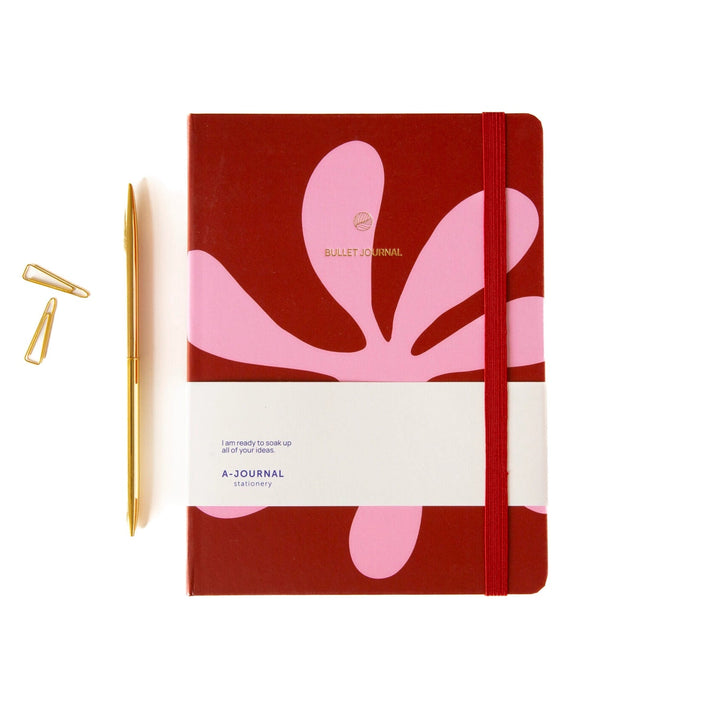 A-Journal - Bullet Journal Abstract Pink - Carnet A5 Dot Mesh (16 x 21,5 cm)
