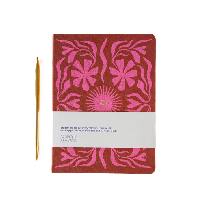 A-Journal - Agenda scolaire Fabrique Sun Flow - Agenda académique 12 mois 26-27 Semainier A5 (21 x 16,5 cm)