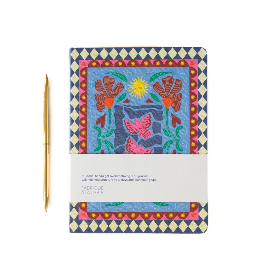A-Journal - School Diary Fabrique Birds - Agenda Académica 12 meses 26-27 Semanal A5 (21 x 16,5 cm)