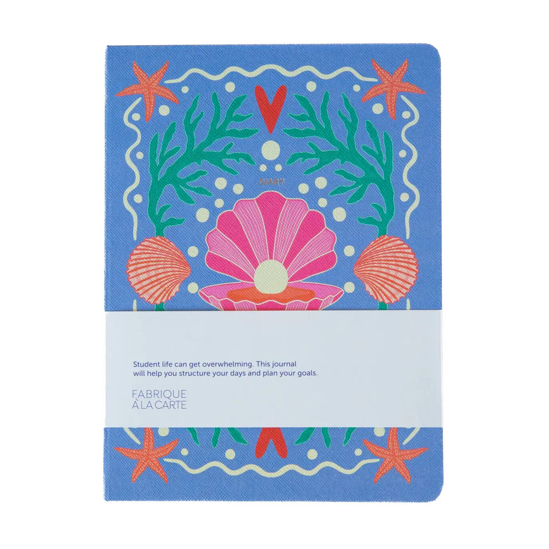 A-Journal - Agenda scolaire Fabrique Shell - Agenda académique 12 mois 26-27 Semainier A5 (21 x 16,5 cm)