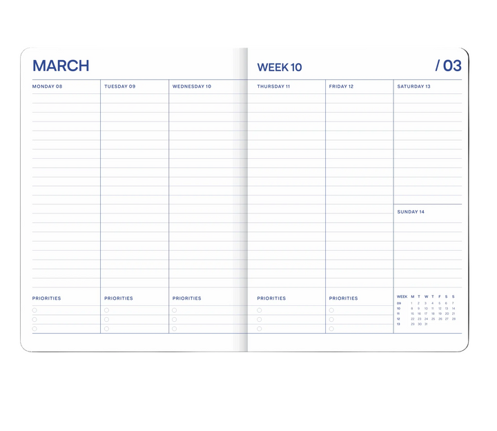 A-Journal - Agenda scolaire Fabrique Paris - Agenda académique 12 mois 26-27 Semainier A5 (21 x 16,5 cm)