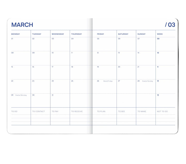 A-Journal - Agenda scolaire Fabrique Paris - Agenda académique 12 mois 26-27 Semainier A5 (21 x 16,5 cm)
