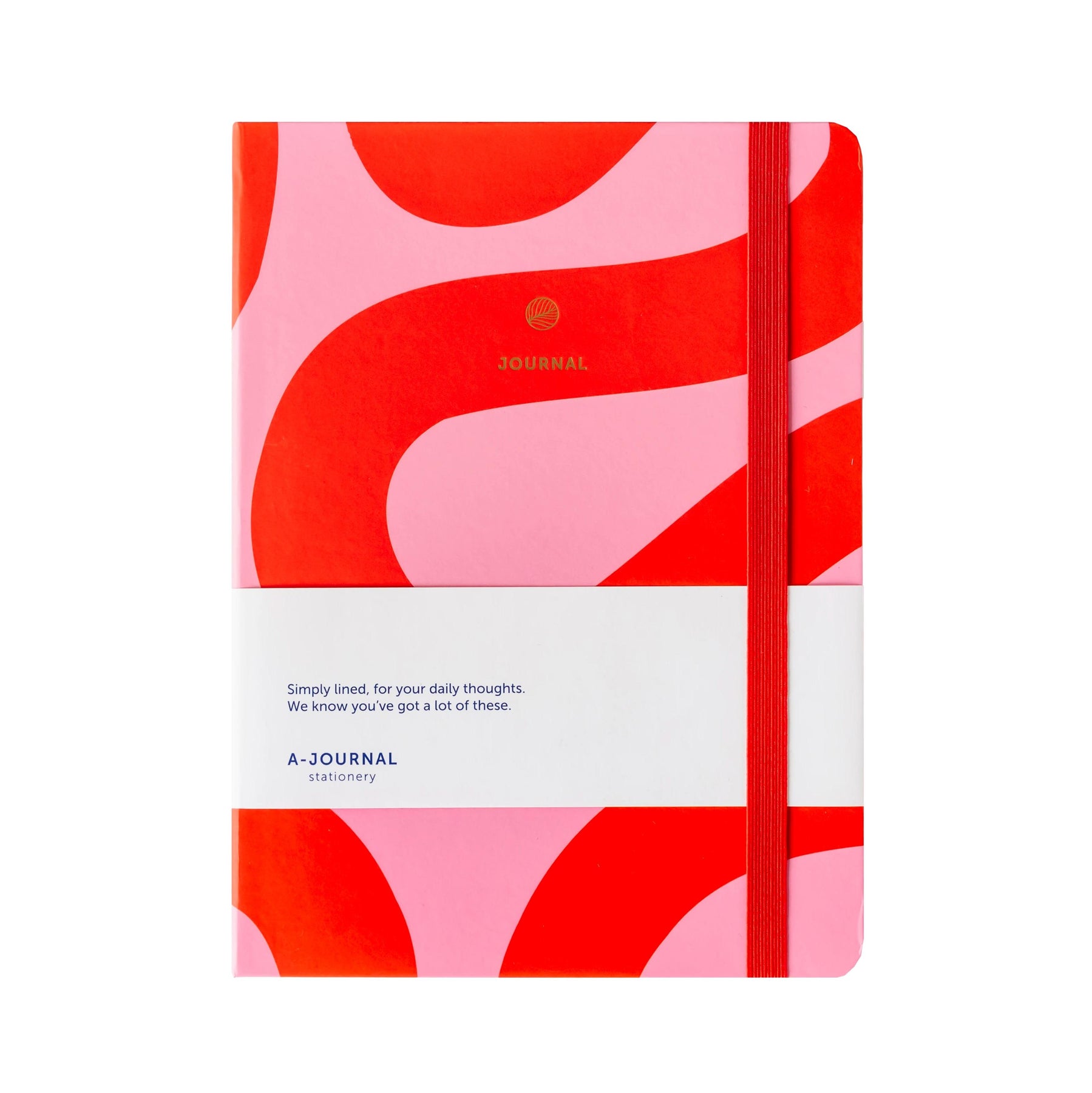 A-Journal - Flow Pink Notebook - A5 Ruled Notebook (16 x 21.5 cm ...