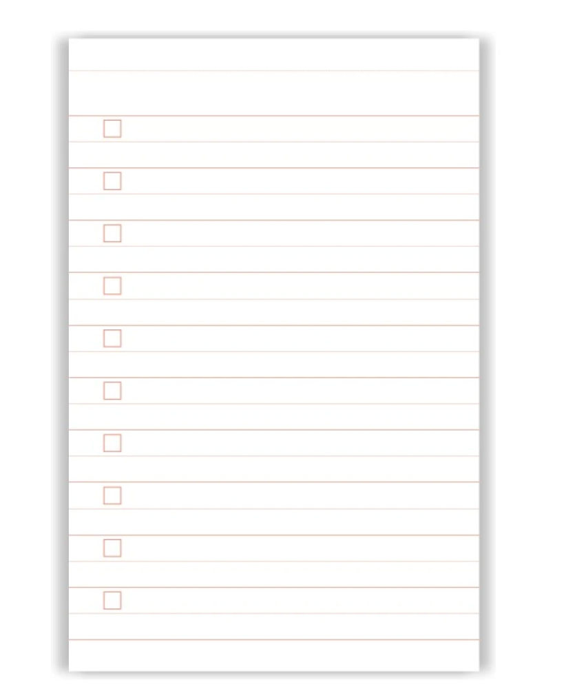 A-Journal - Everyday Lists Arty Lavender - Bloc de Listas (11 x 17 cm)