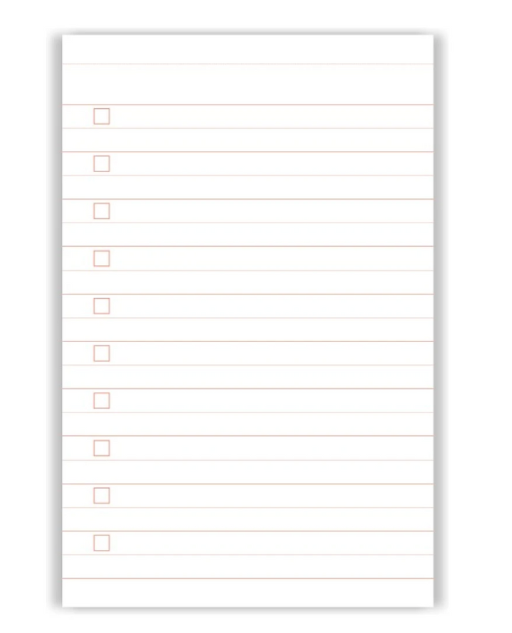 A-Journal - Everyday Lists Arty Lavender - Bloc de Listas (11 x 17 cm)