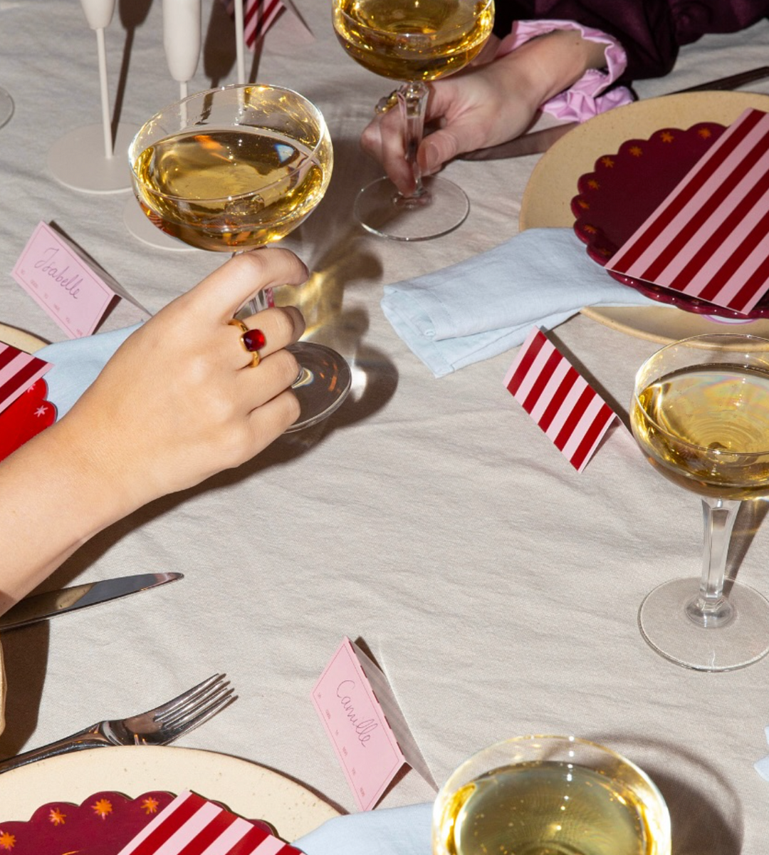 A-Journal - Name Cards Flower - Marque-places (9 x 8 cm)