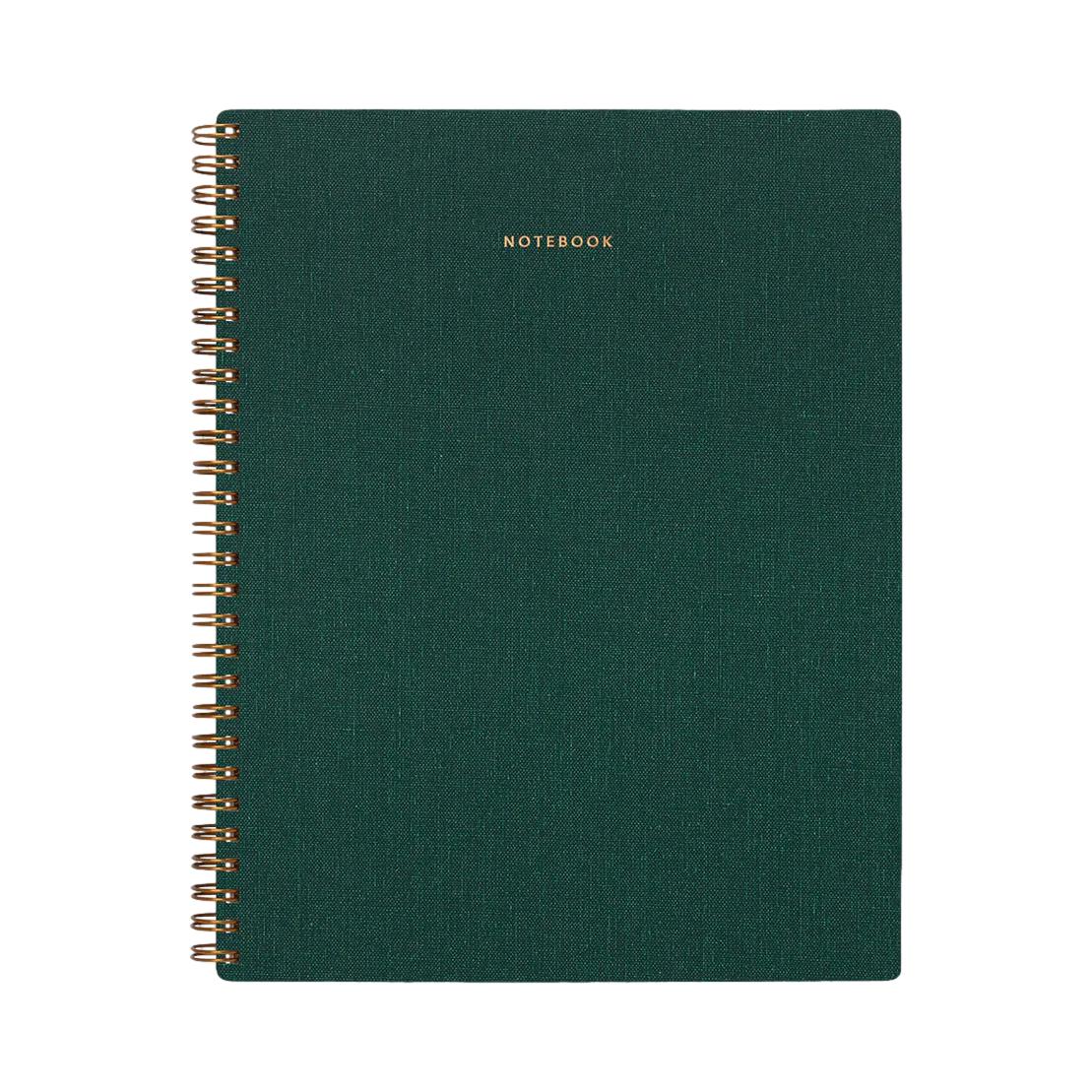 Greem Notebook Appointed - 3 Subject Notebook Hunter Green - Cuaderno Verde Cuadricul ...