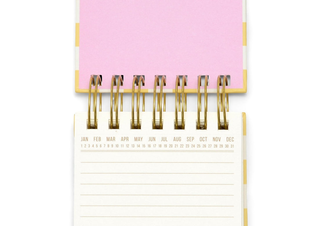 Designworks Ink - Chunky Notepad Checks - Bloc de notas con fecha abierta A6 (10,2 x 15,2 cm)