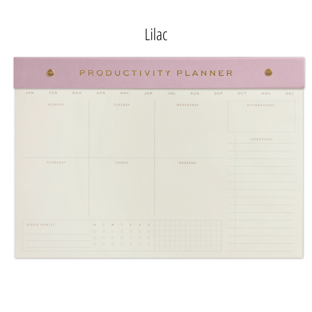 Designworks Ink – Weekly Postbound Notepad – B4 Weekly Table Planner (14” x 9.5”)