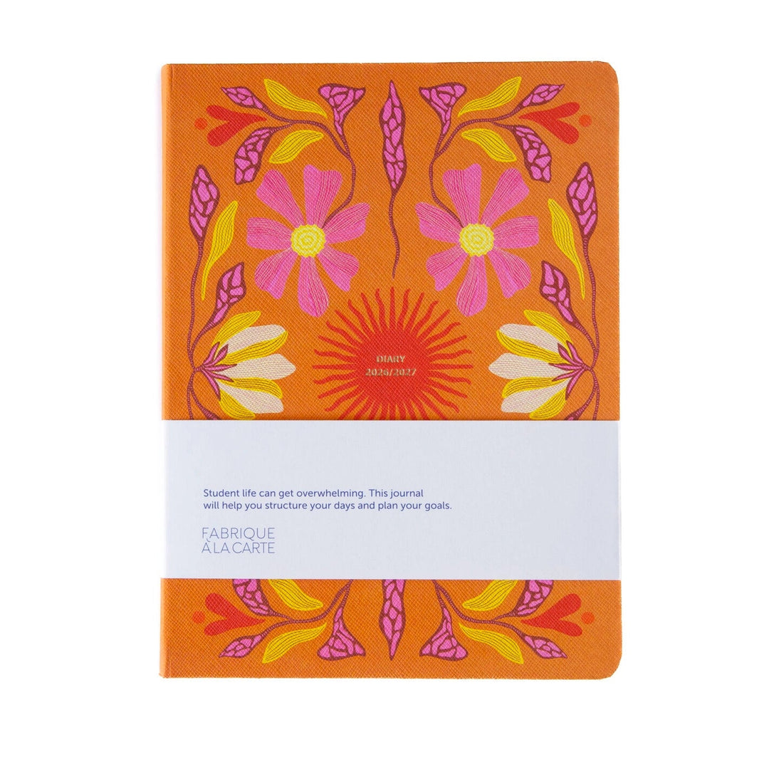 A-Journal - School Diary Fabrique Sun Orange - Academic Planner 12 months 26-27 Weekly A5 (21 x 16.5 cm)