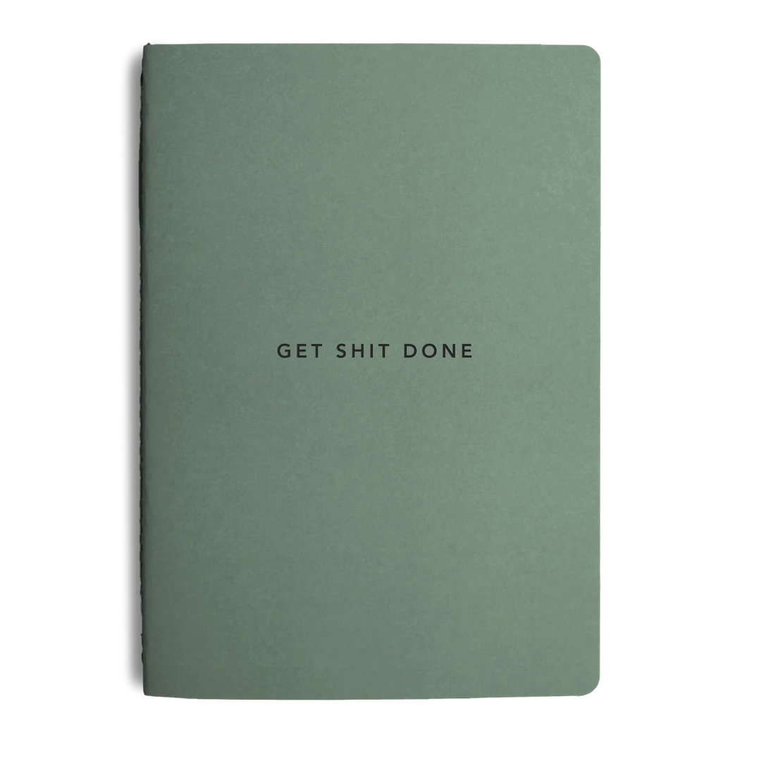 MiGoals – Get Shit Done Sea Green – Cuaderno Rayado con To-Do List A5 (15 x 21 cm)