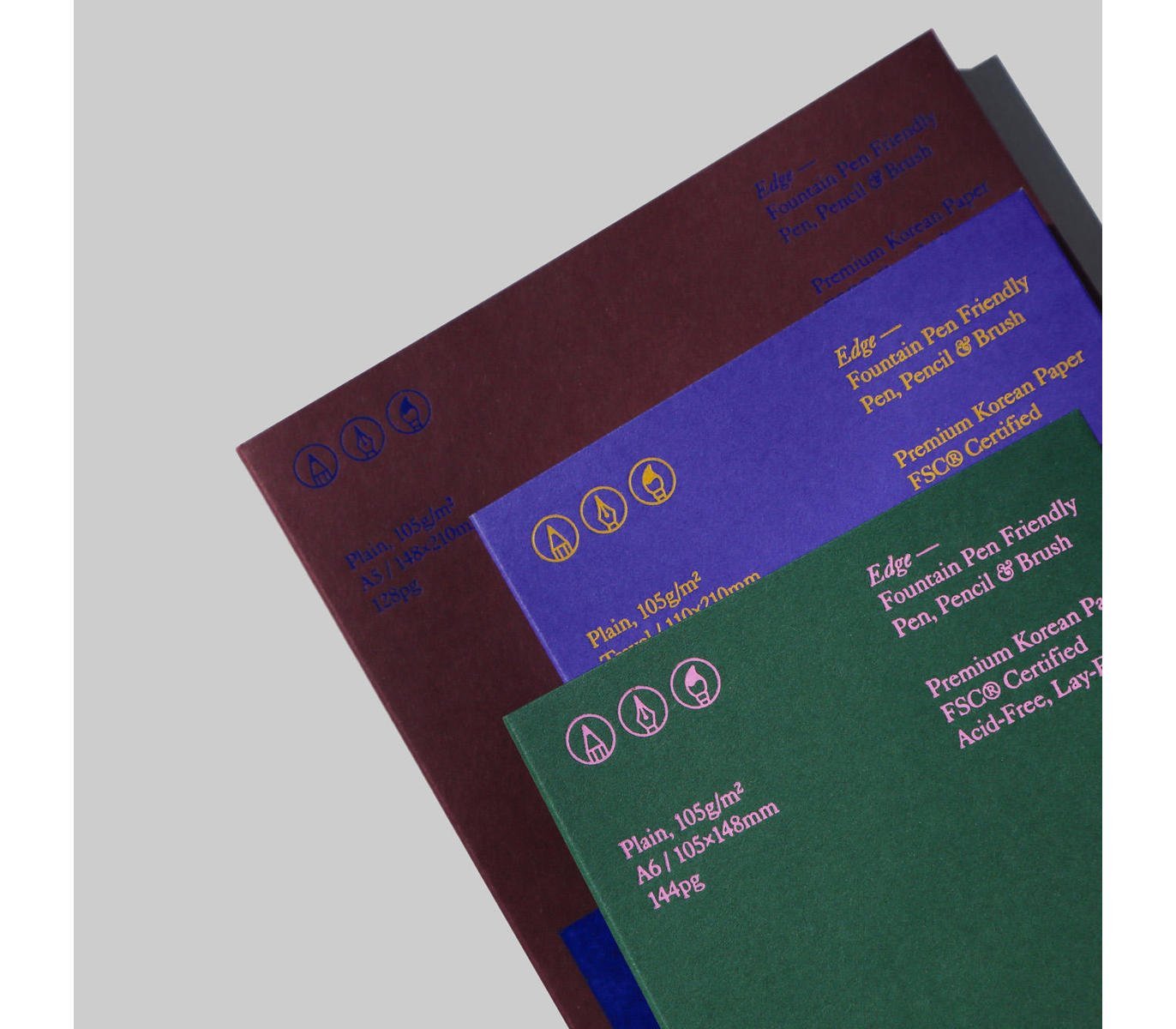 hana！BL①〜⑥53冊 Hanaduri – Edge Universe A6 Plain – A6 Plain Notebook (10.5