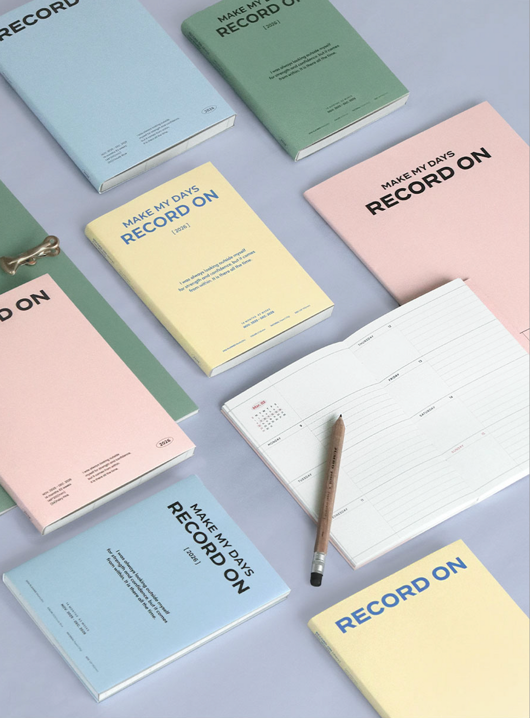 Iconic – Record On 2026 – Agenda semanal A5 (21 x 14,8 cm)