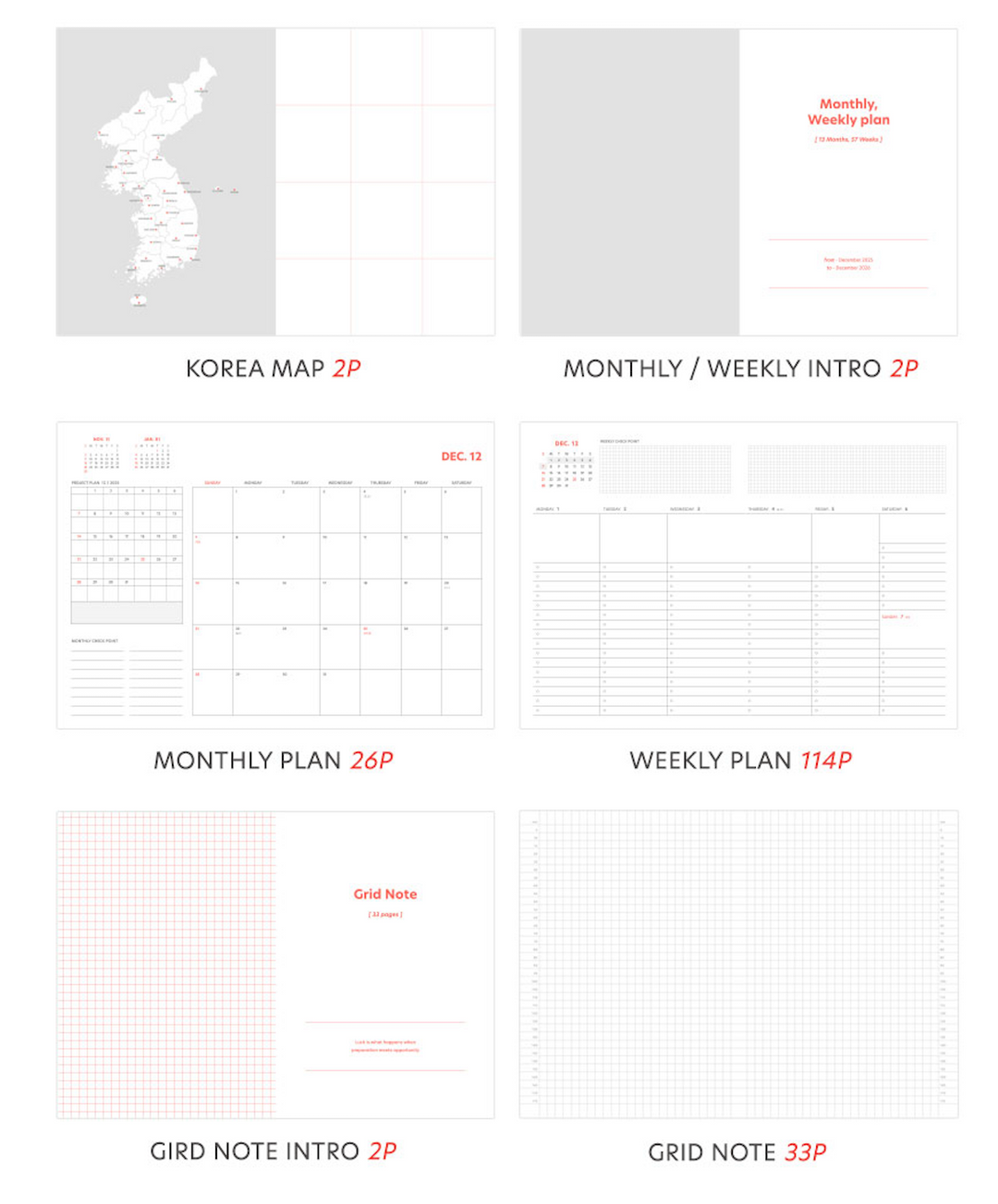 Iconic Brilliant planner weekly 2026