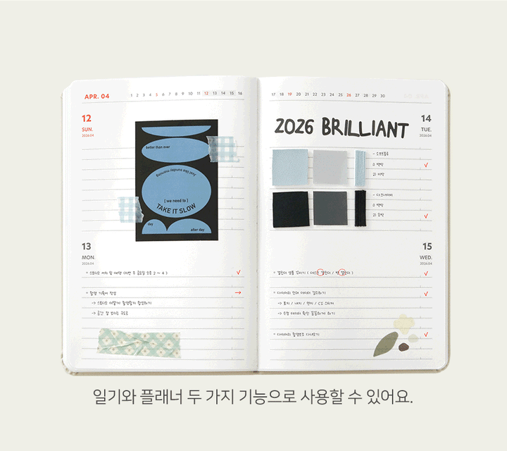 Iconic Brilliant daily planner 2026
