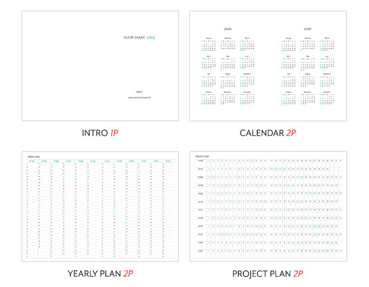 Iconic Flow Diary Weekly 2026
