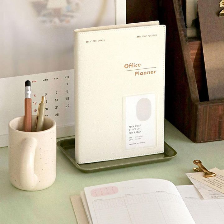 Iconic - Office Planner Milk White – Planificador para oficina (14,8 x 21 cm)
