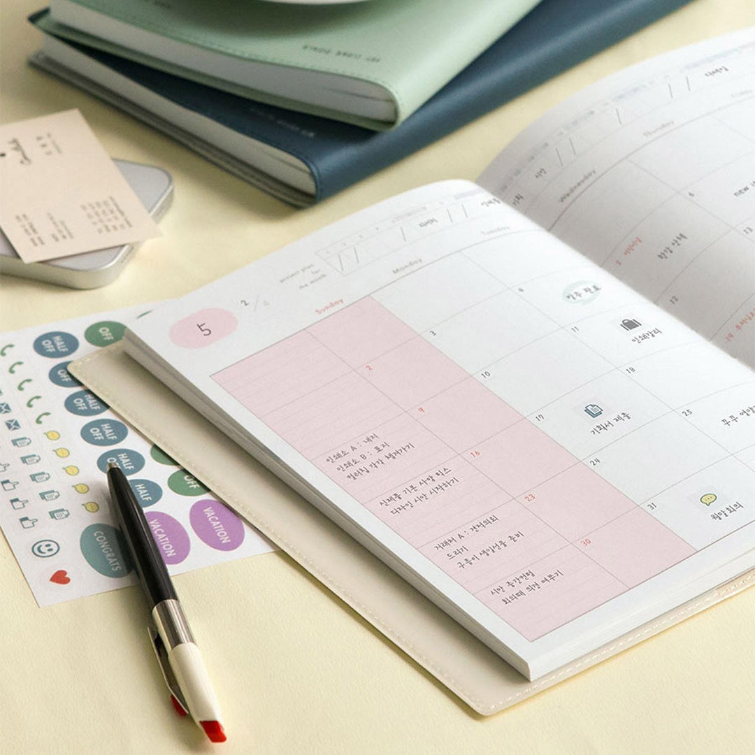 Iconic - Office Planner Steel Blue – Planificador para oficina A5 (14,8 x 21 cm)
