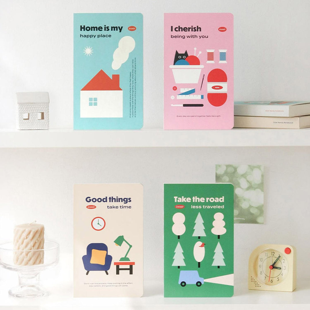 Iconic - Slow Notebooks – Squared B6 Notebooks (11 x 18.2 cm)