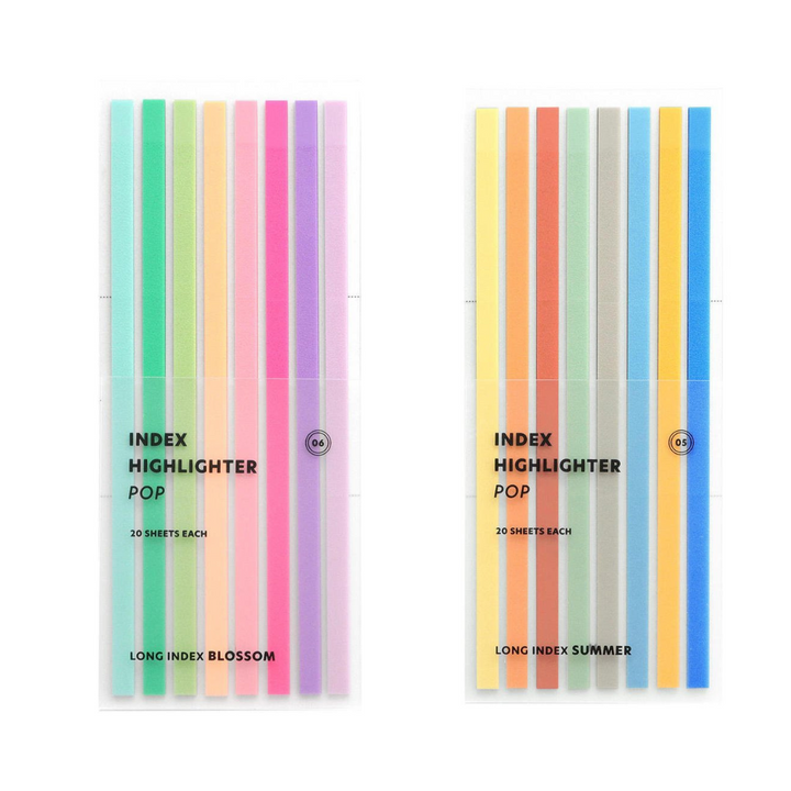 Iconic – Index Long Highlighter Pop – Set of marker sticky notes (14.3 x 6 cm)
