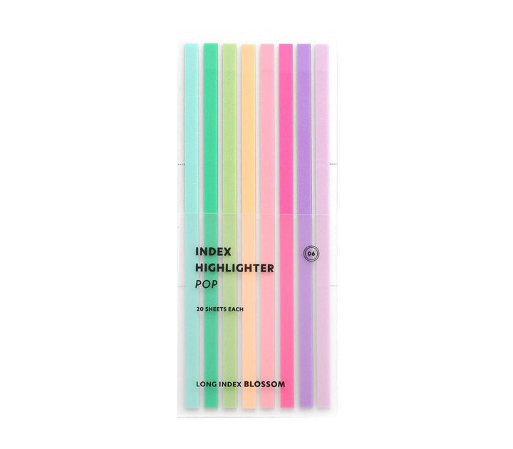 Iconic – Index Long Highlighter Pop – Set of marker sticky notes (14.3 x 6 cm)