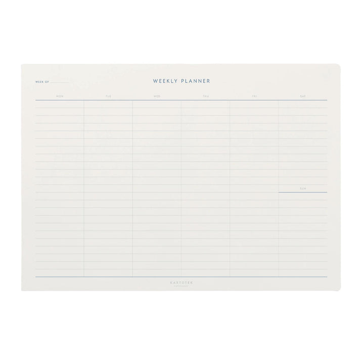 Kartotek – Weekly Planner Blue – A4 weekly planner (29.7 x 21cm)