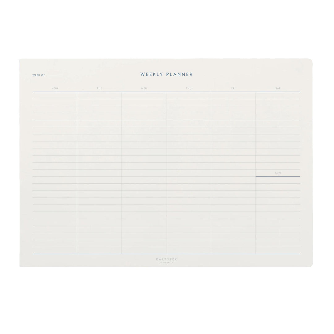 Kartotek – Weekly Planner Blue – A4 weekly planner (29.7 x 21cm)