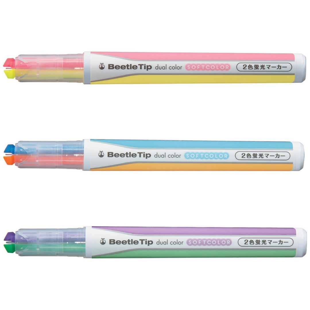 Kokuyo – Beetle Tip Dual SOFT Color Marker – Subrayadores con punta mu ...