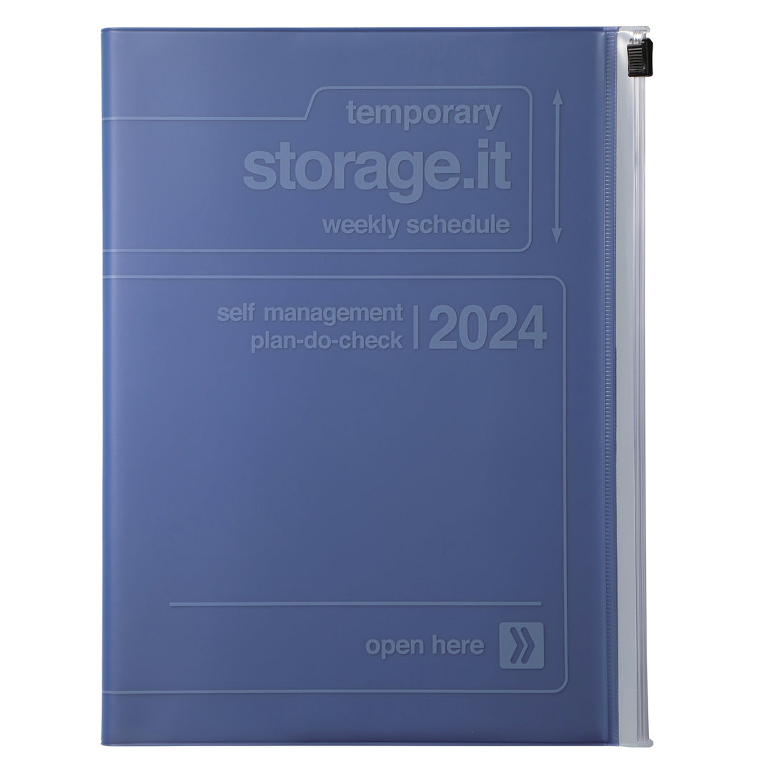 Mark’s – Agenda Escolar Semanal vertical 2023-2024 Storage.it Azul A5 (16,4 x 21,5 cm)