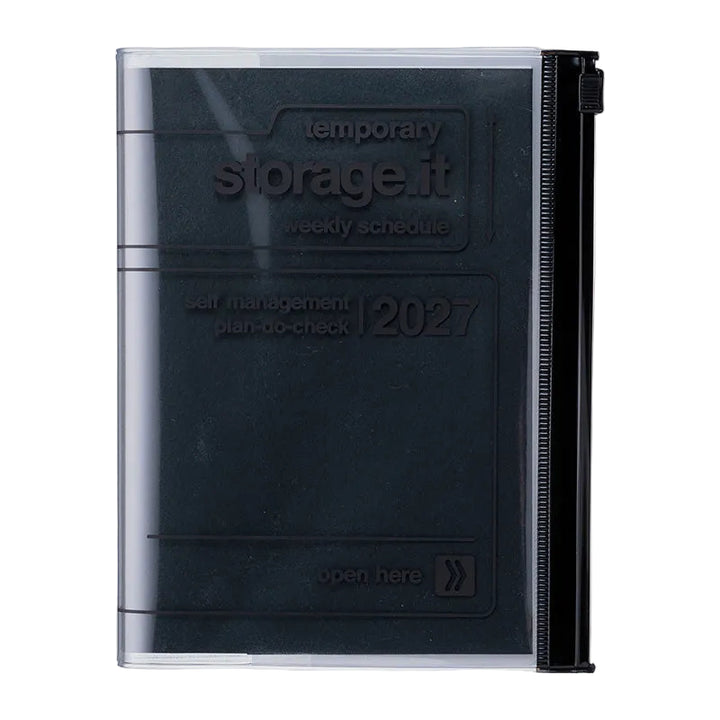 Mark’s – Agenda Scolaire Hebdomadaire 26-27 Storage.it Noire A6 (15,5 x 11,5 cm)