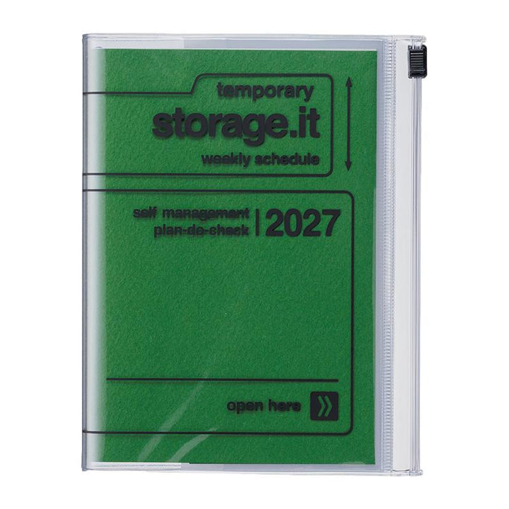 Mark’s – Agenda Semanal Académica 26-27 Storage.it Green A6 (15,5 x 11,5 cm)