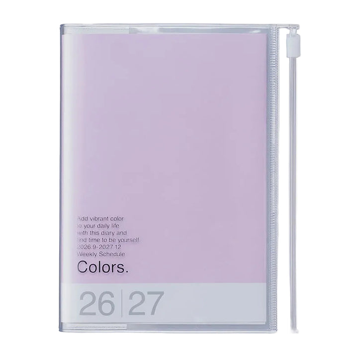 Mark’s – Agenda Scolaire Hebdomadaire 26-27 Colors Lavande A6 (15,5 x 11,5 cm)
